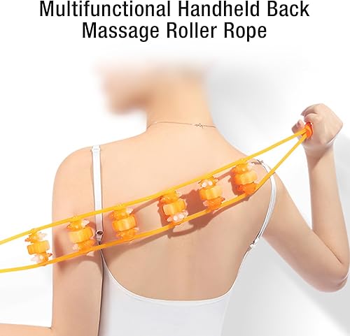 Miniatura 4 de Masajeador de espalda de 3 piezas, herramienta de auto masaje portátil para alivio del dolor de cuello, piernas, hombros con correa para la