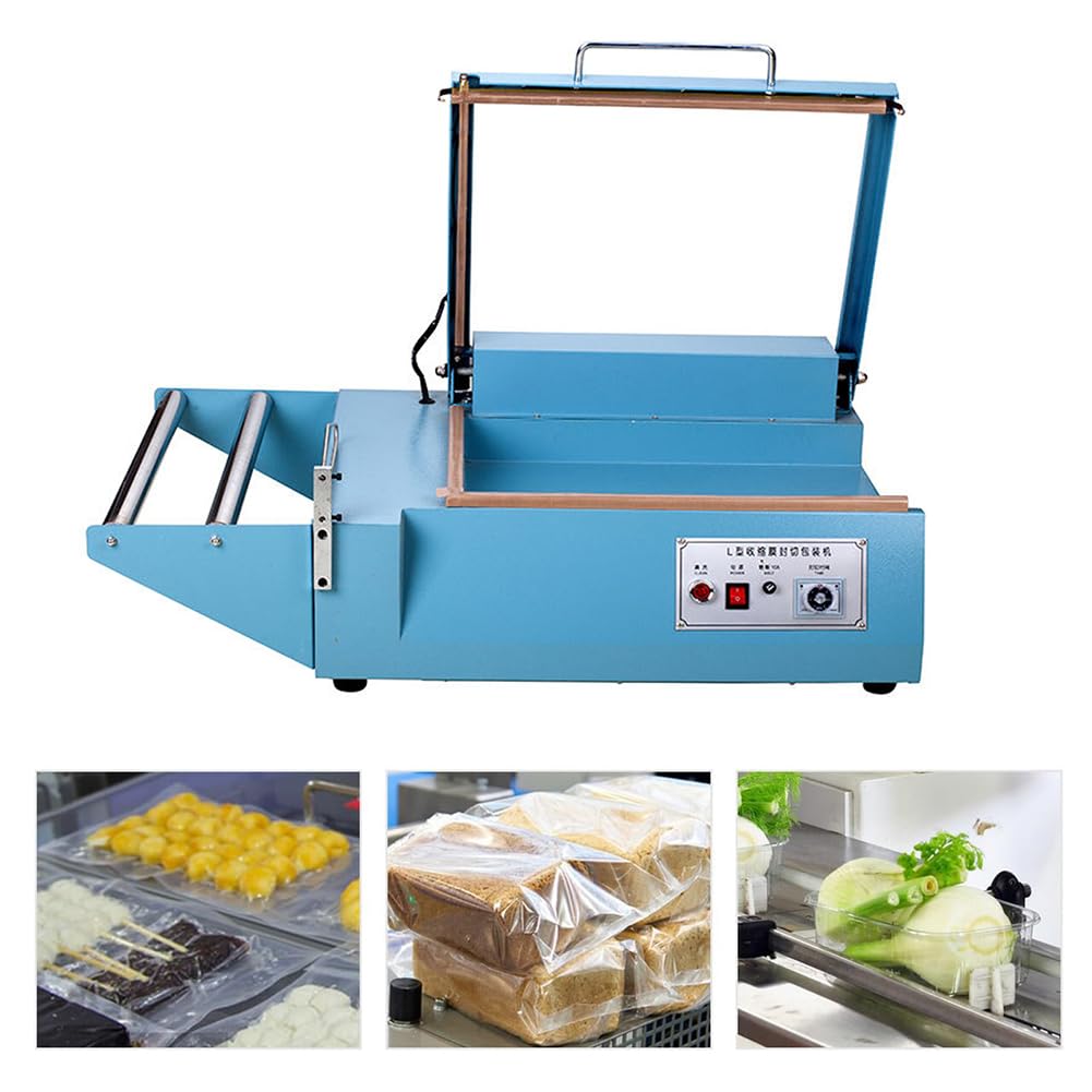 Termosaldatrice manuale per sacchetti di plastica, con timer regolabile e design compatto, ideale per uso domestico e commerciale.