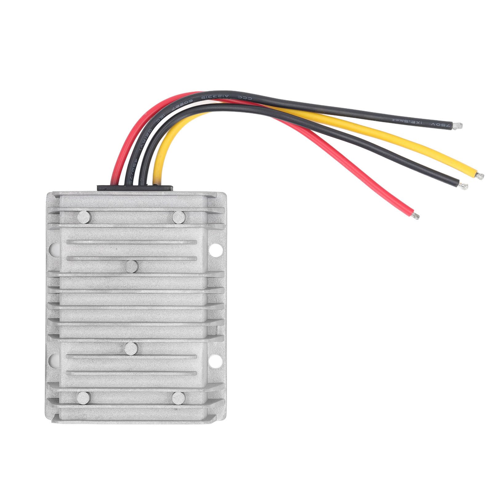 Domary Modulo di Alimentazione Trasformatore Boost Convertitore Boost Impermeabile 10A 48V per Veicoli e Dispositivi Elettrici Alluminio Pressofuso