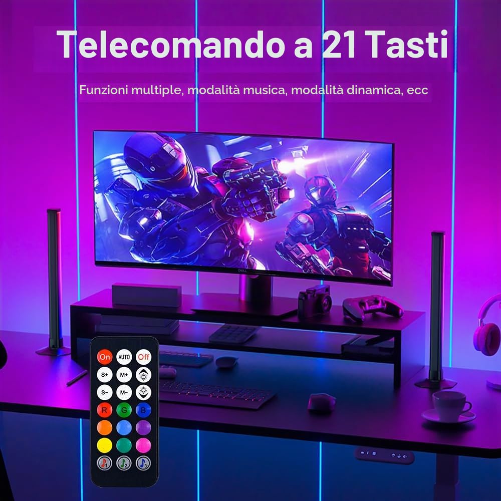 AURORIONCG Barre LED RGBIC Retroilluminazione TV e PC Gaming — immagine 16 di 16