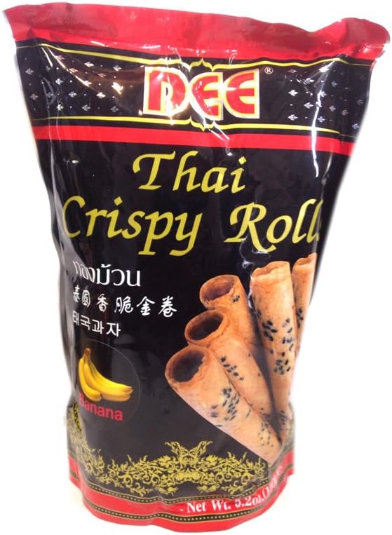 Thai Crispy Roll (Banana Flavor Big Roll) - 5.2oz (Pack of 1)