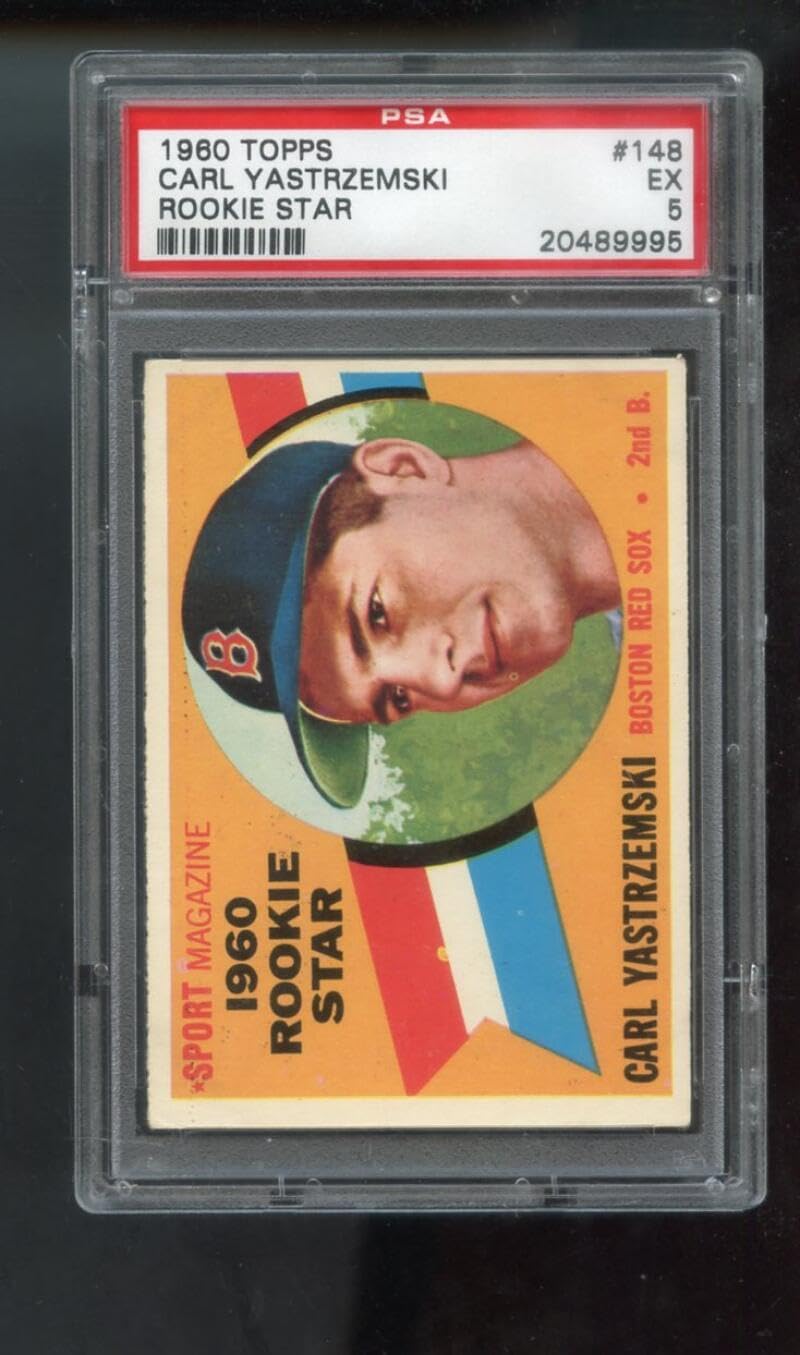 1960 Topps #148 Carl Yastrzemski ROOKIE Star RC PSA 5 Graded Baseball Card MLB Boston Red Sox