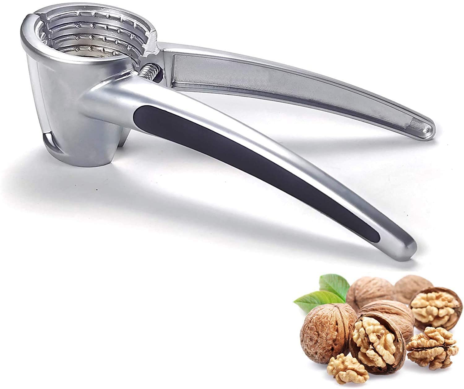 MR.JV Luxury Aluminium Die Cast Alloy Walnut Cracker - Smart Nut Cutter & Clamp Pliers for Pecans, Almonds, Brazil Nuts, Hazelnuts, Pistachios - Portable Akhrot Pincers & Bottle Opener.-image-19
