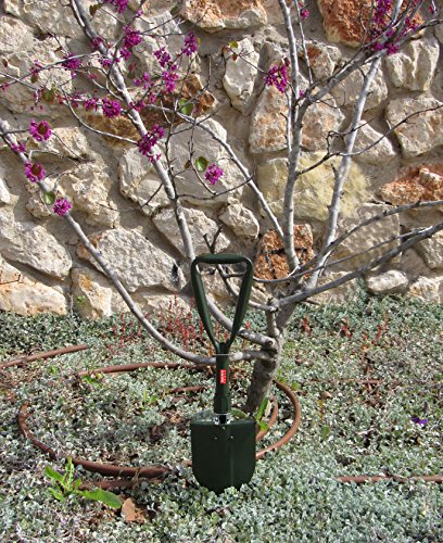 Tabor Tools Folding Shovel - Portable Survival Spade For Camping Gear And Emergencies - Steel Rugged Edge Blade - Includes Carrying Pouch - Lightweight E-Tool With Military-Grade Durability. J35A #TOP6