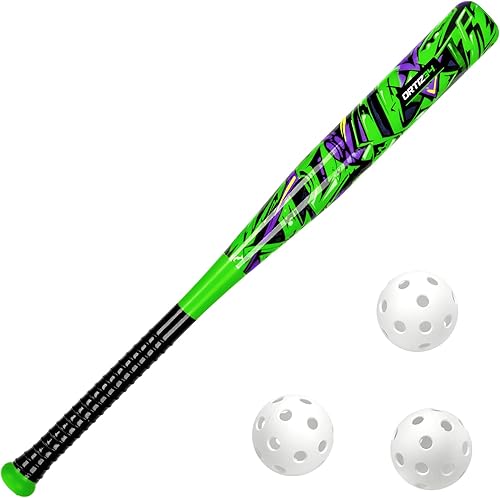 Miniatura 17 de Juego de bate y pelota – Juego de bate y pelota de plástico de grafiti – David Ortiz juego de béisbol para el patio trasero para jóvenes, niños