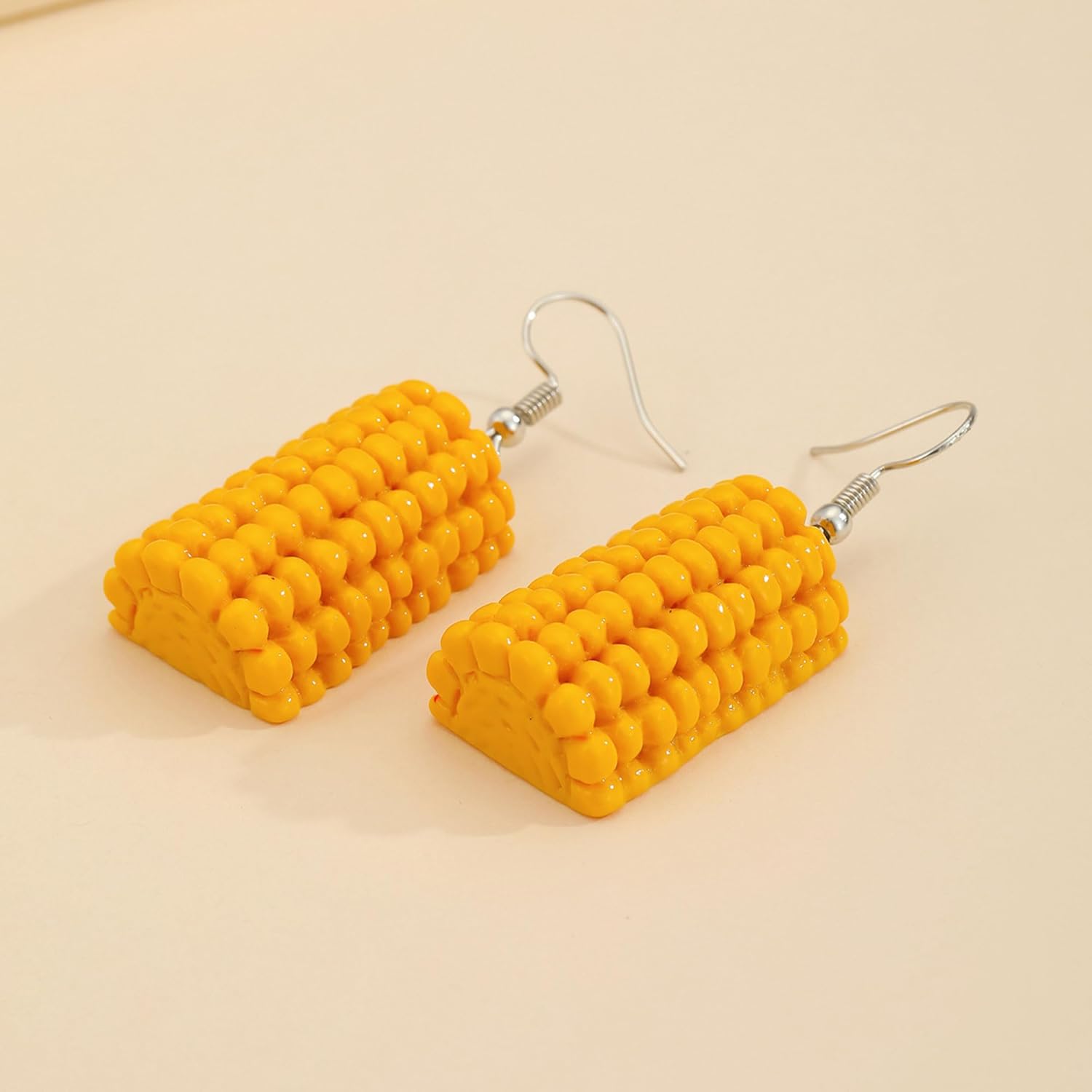 Corn Earrings for Women Funny Resin Lightweight Food Dangle Earrings Handmade Cute Candy Corn Dangle Earrings - Image 6