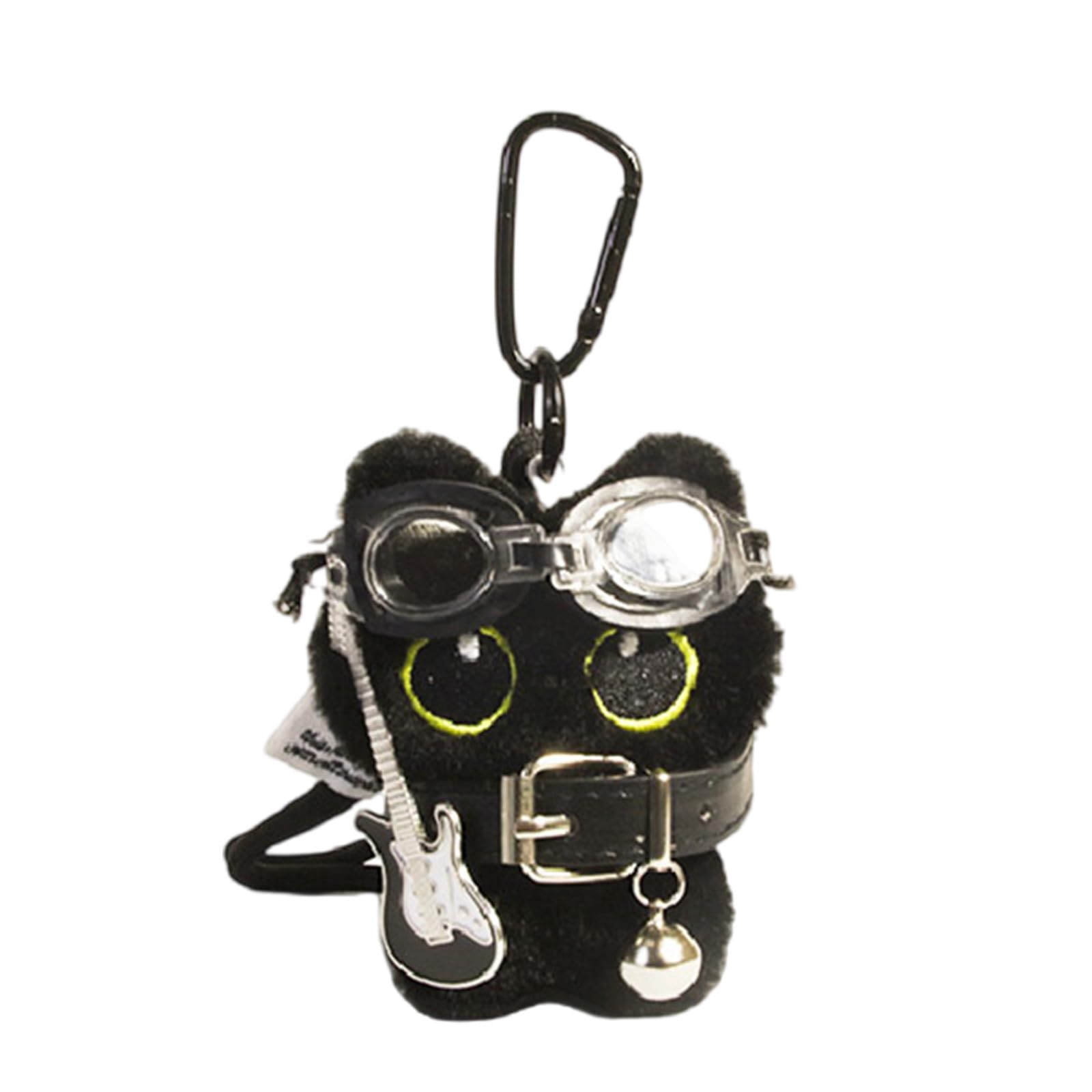 Amazon.co.jp: [Aurgiarme] 愛らしい黒猫のぬいぐるみキーホルダー