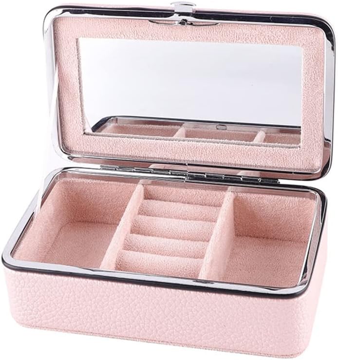 Rectangular Jewelry Box Earrings Earrings Studs Necklace Rings Jewelry Storage Box (Color : E, Size : As shown) (D As shown)