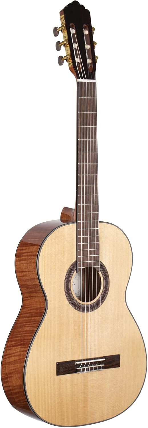 Calnova A1 Classical Nylon-String Guitar Solid Spruce Top Flamed Mahogany Back & Sides Rosewood Fingerboard