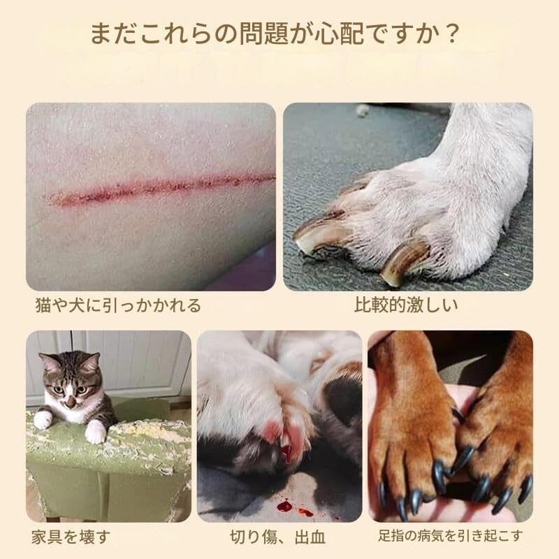 UVライト付きLEDペットネイルクリッパー、血統が見える安全な猫と犬の爪トリマー、ウサギと小動物用の鋭い刃グルーミングツール(Blu