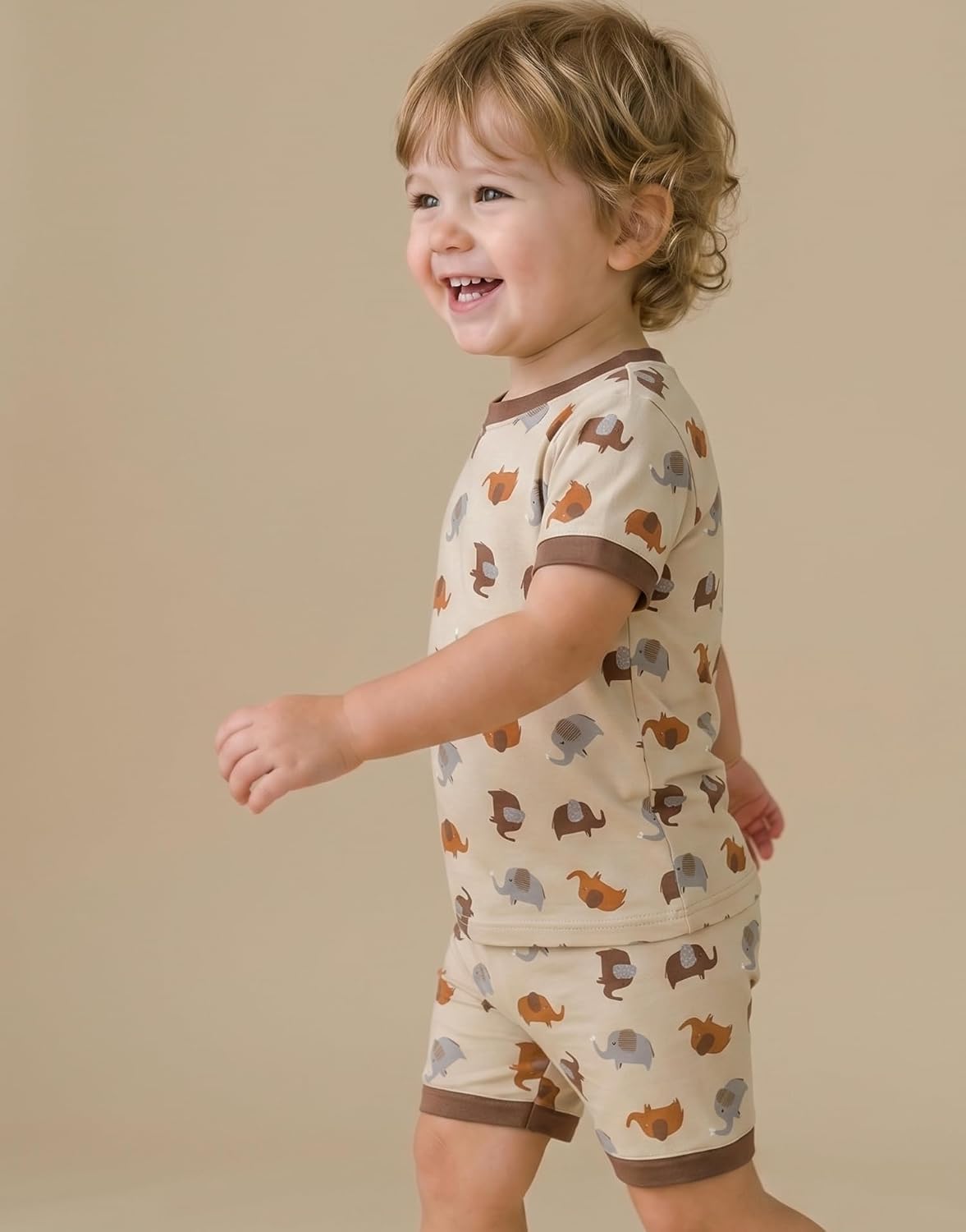 VAENAIT BABY Kids Viscose From Bamboo Pajamas Short Sleeve Premium Summer Sleepwear Toddler Boys Girls Pj Set 6M~12Y