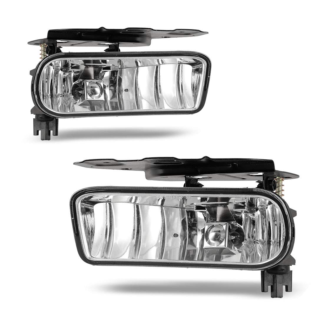 Winjet Driving Fog Lights For 2002-2006 Cadillac Escalade, 2003-2005 Cadillac Escalade ESV OEM Replacement Fog Lamps 2PCS (Clear)