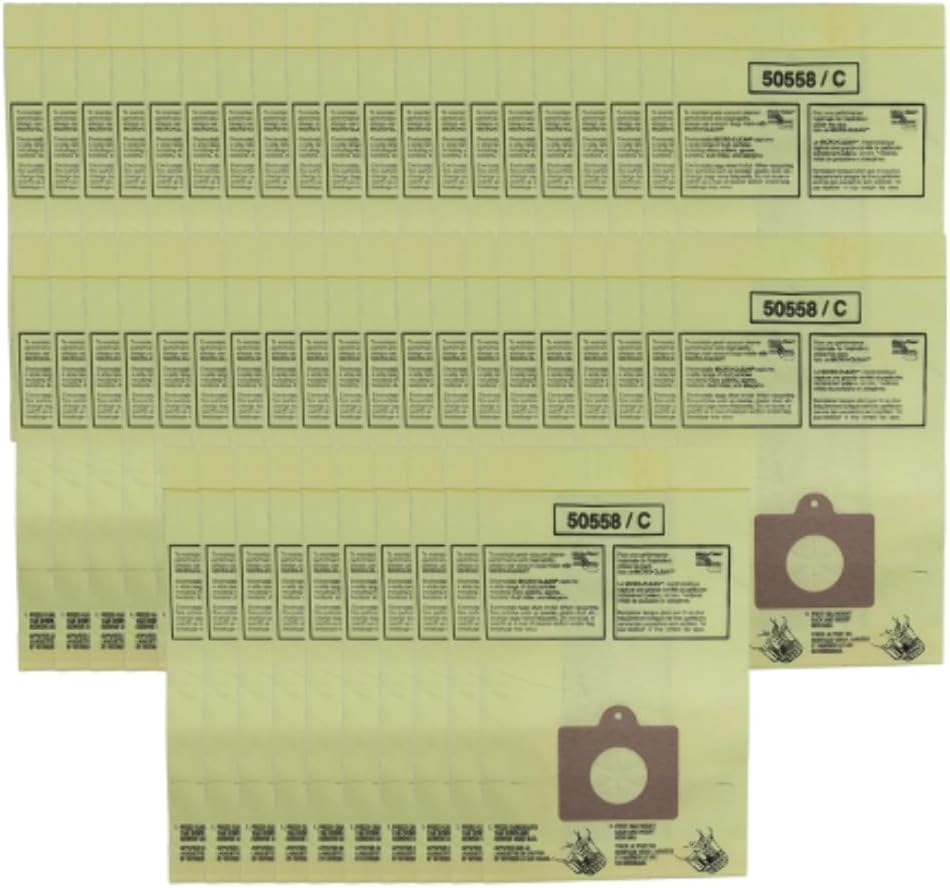 VacBagsUSA Replacement Vacuum Bags For Kenmore Canister Type C/Q 5055, 50557, 50558 and Type C-5, Type C-18 | 50 Pack, Made In USA