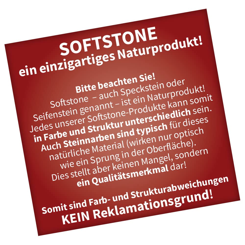 Weihrauchbrenner Maxi Eridanus Softstone mit Edelstahlsieb, H: 11,5 cm, Ø 15 cm
