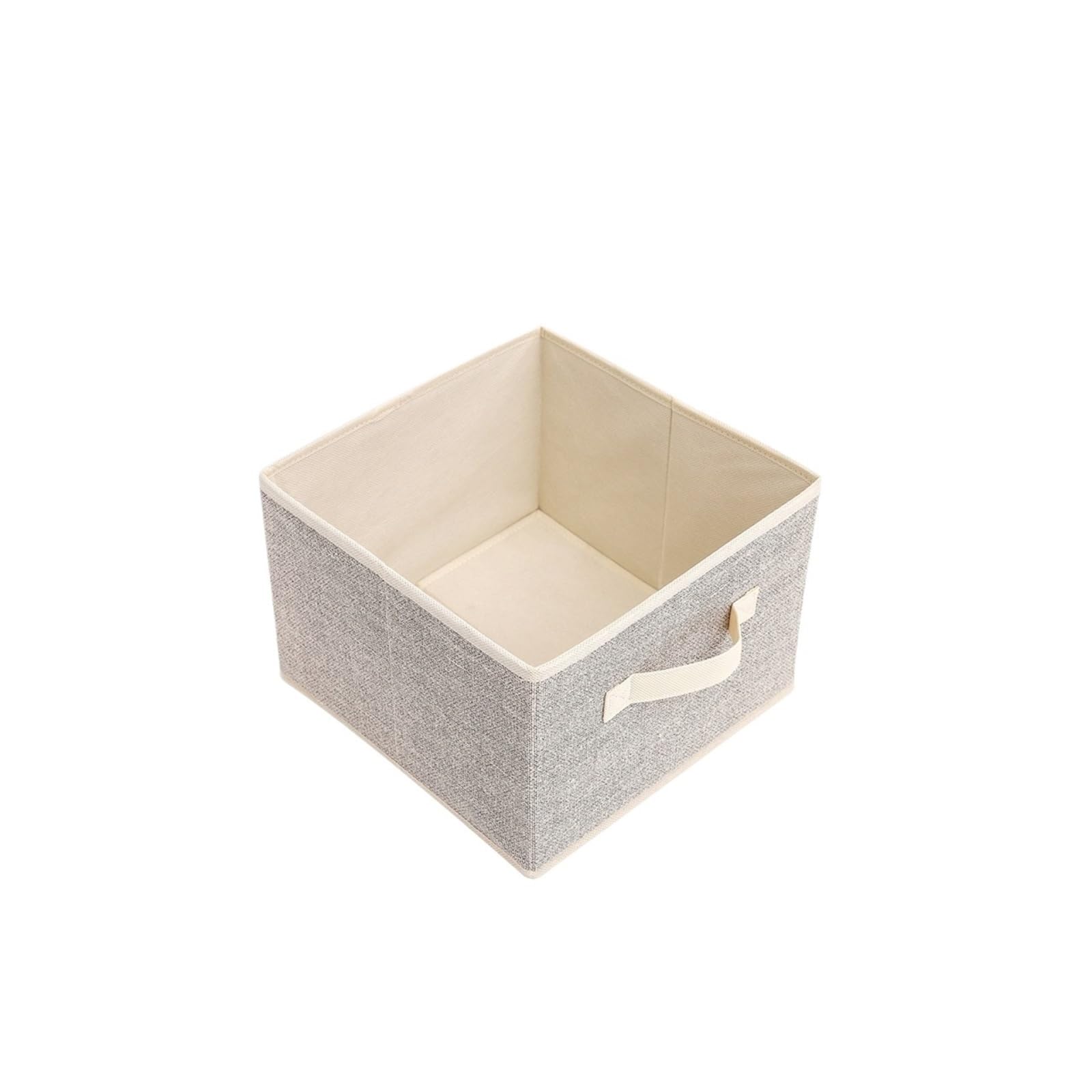 ZHSOAO 2PCS Foldable Storage Box Wardrobe Organizer Underwear Miscellaneous Items Home Sundries Sorting Closet Space Saving Case for Clothing Bedding Blankets(Beige,28 * 20 * 20CM)