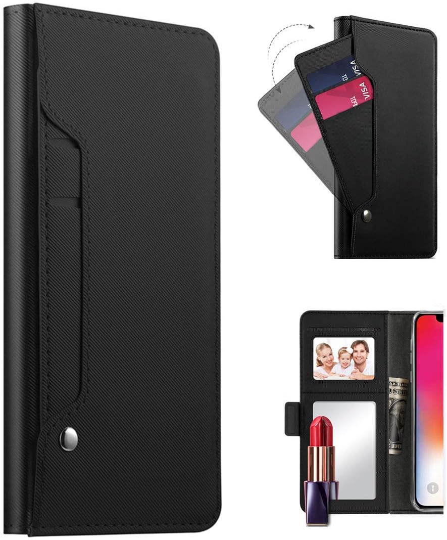 Xs Max Case Compatible with Apple iPhone Xmaxs Cases Wallet I Phone Xsmax Cover Aphone Xmas Xmax 10xsmax Card Holder Bumper xphone SX Mas Coque 10 10s 10xs Plus Thin Slim pu Leather 6.5 i Black