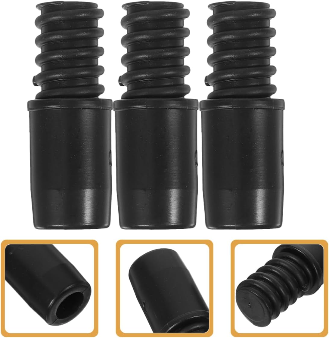 12pcs Mop Handle Replacement Threaded Tip Threaded Tip Repair Kit for Broom Handle