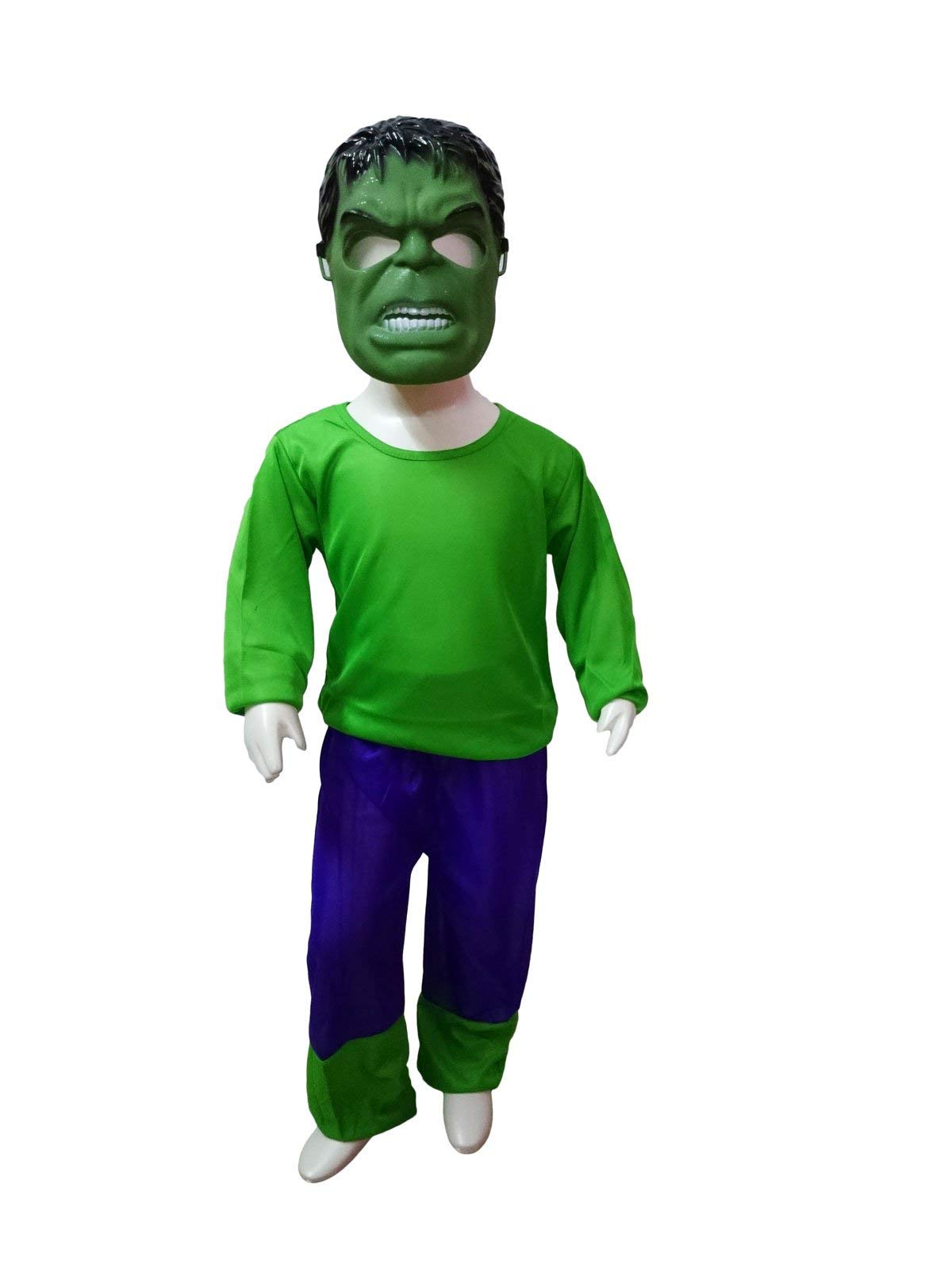 BookMyCostume The Green Smasher Superhero Kids Fancy Dress Costume with Plastic Mask | Standard 4-5 years (B08KT8NQPK) Amazon Price History, Amazon Price Tracker