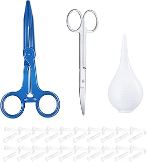 Pet Whelping Kit for Kittenes & Puppies Birth, Animal Delivery Supplies with Umbilical Cord Clamp, Aspirator, Pet Hemostat, Scissors, Fit for Cats, Dogs, Sheep, Cattle, Horses, Pigs, Home or Farm Use