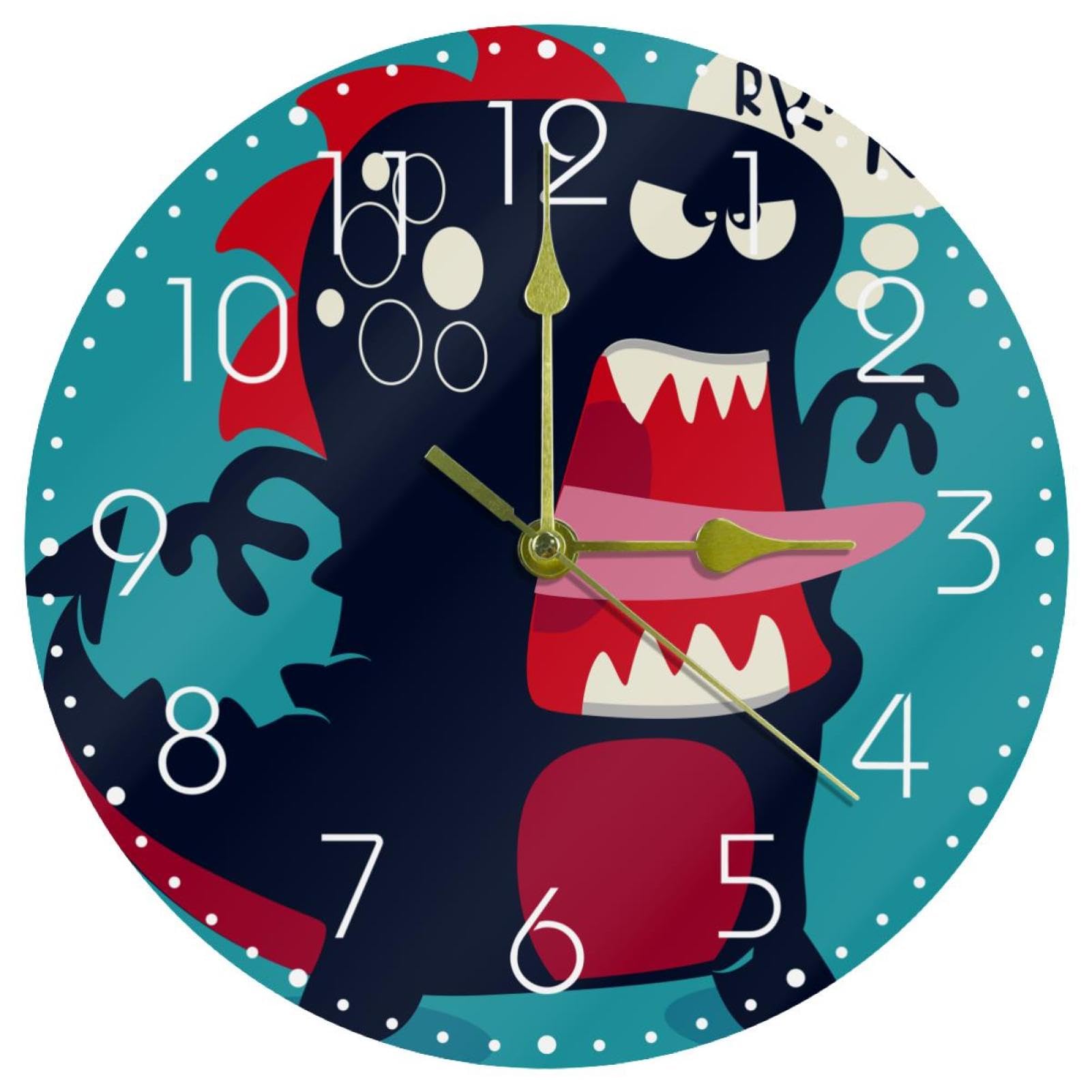 Horloge de ferme décorative en acrylique pour salon et cuisine