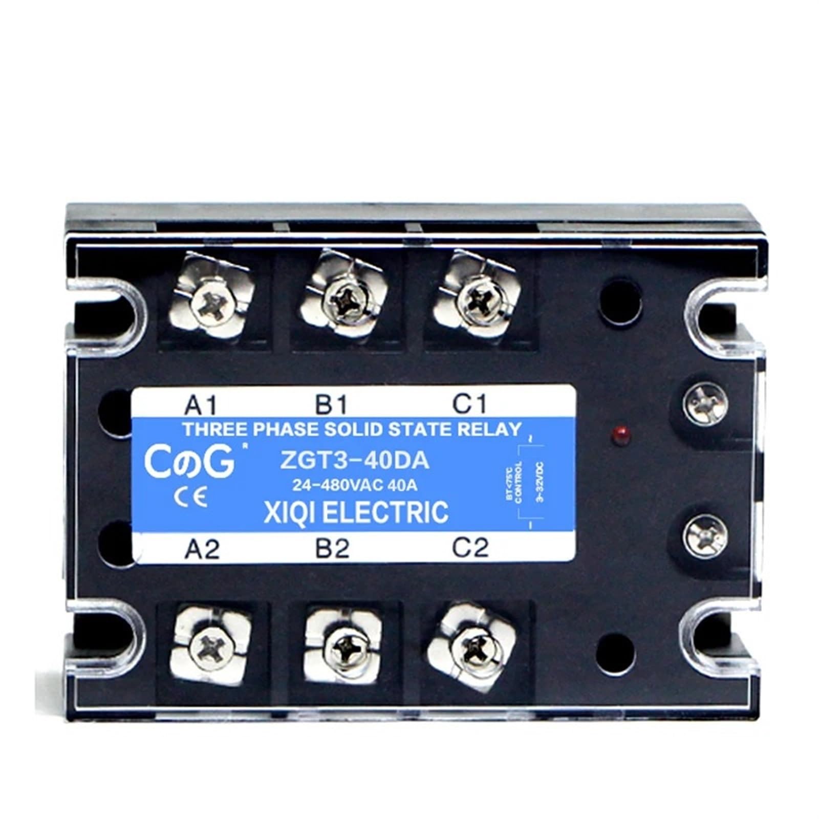Relais statique triphasé SSR 3-32V CC commutation industrielle 24-480V CA - 5