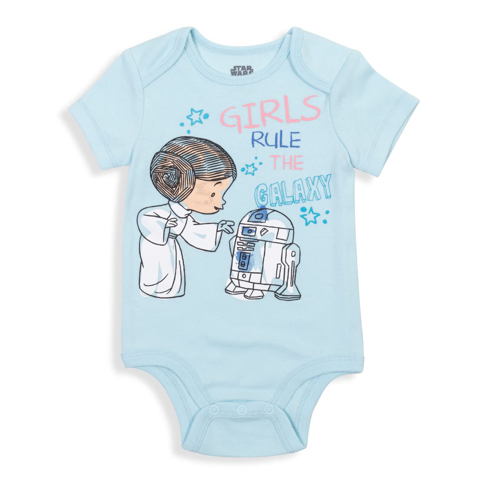 Star Wars The Mandalorian Baby Yoda Baby Girls 5 Pack Bodysuit Multicolor 0-3 Months