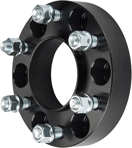 Vista 431 de KAX Espaciadores de rueda de 0.236 x 5.315 in, espaciadores de rueda centrados de 2 pulgadas y 6 lengüetas para F-15-0, Expedition, Mark LT, Negro