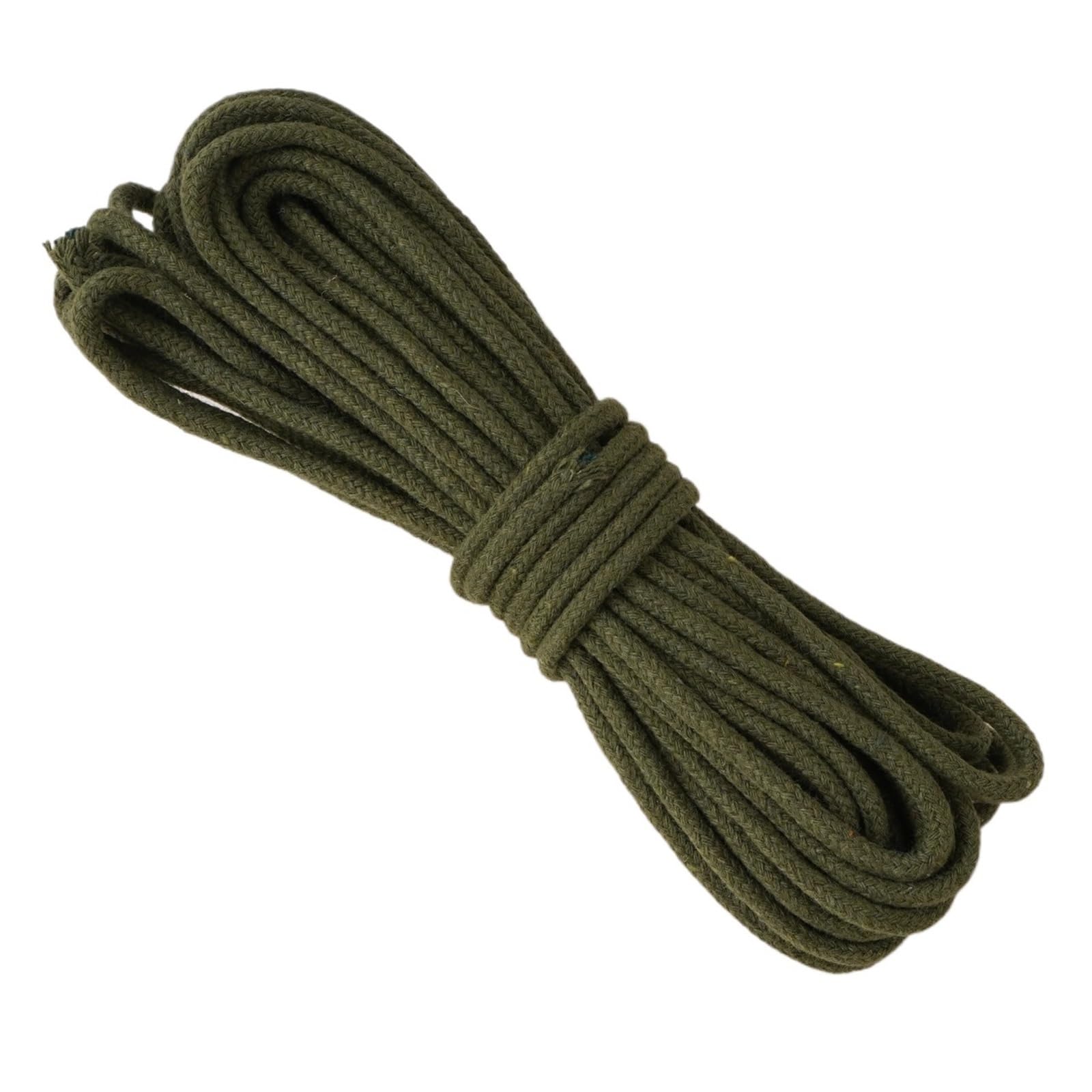 Cotton Macrame Cord 4mm 10m Core Spun Cotton Braided Rope Solid Color for DIY Tapestry Phone Bag Pendant Pet Leash Handcraft Decoration Accessories(Color31)