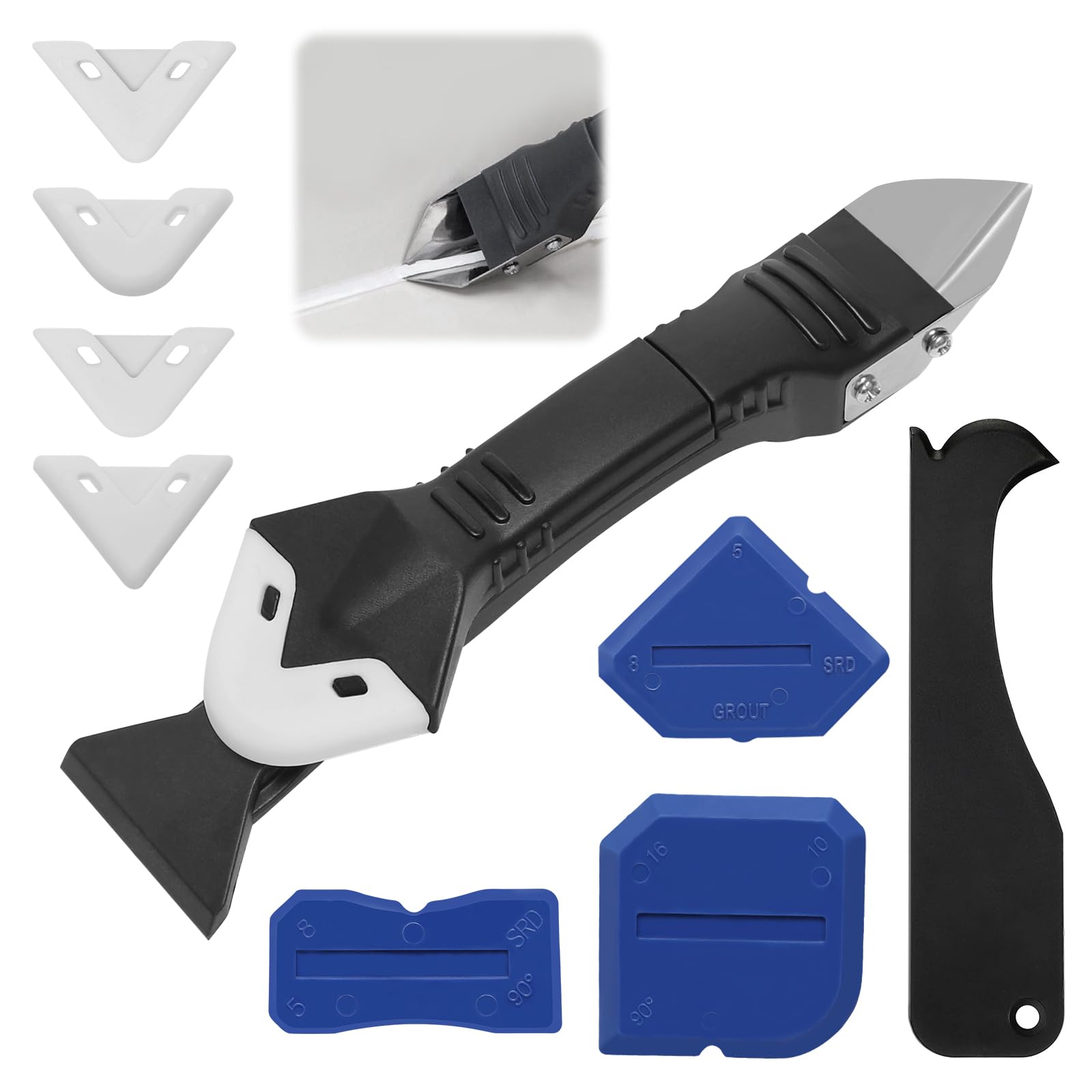 Kit Raschietto Per Silicone Professionale | Rimuove Facilmente Sigillanti Vecchi - Foto 5