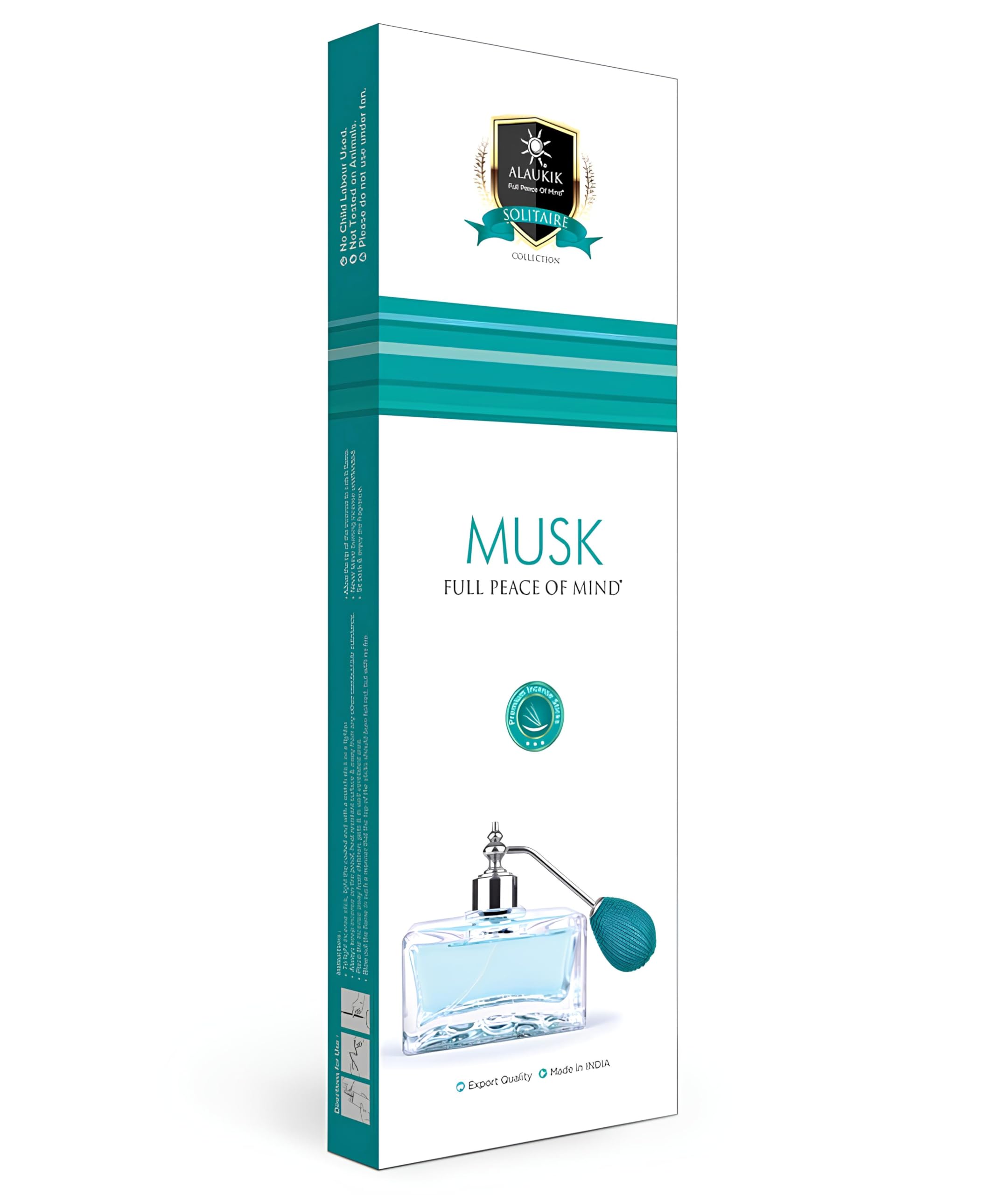 Alaukik Incense Sticks MUSK | Experience the Peaceful Fragrance for Aroma & Relaxation - 50g.