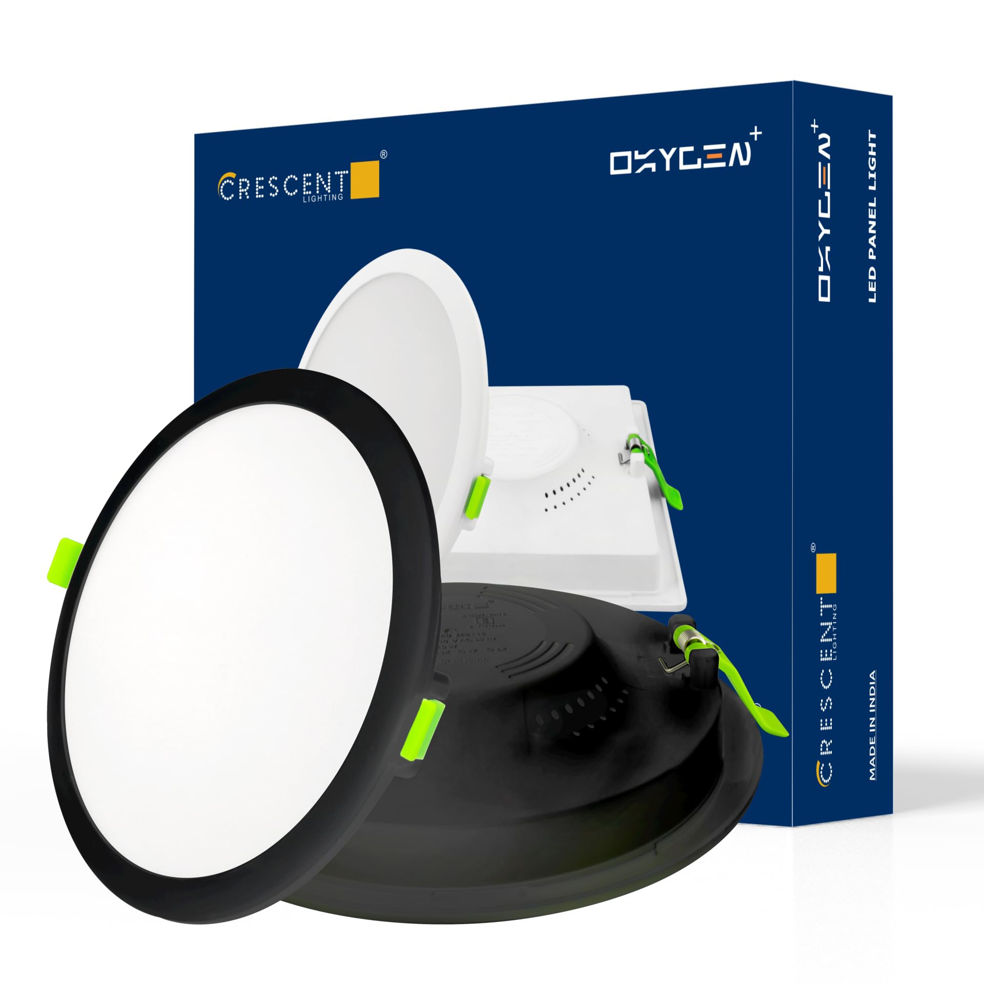 CRD260 Oxygen+ LED Panel Light | Square & Round Ceiling Light | White & Black Finish | 8W, 12W, 15W & 22W | 3000K, 4000K, 5000K & 6000K | Indoor Lighting-image-48