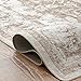 TOPICK Fußmatte Waschbar 60x90cm Braun Kurzflor Türmatte Vintage Innenbereich Faltbar Dünner Teppich Retro Distressed Multi Blumendruck Land Boho rutschfest Küche Schlafzimmer