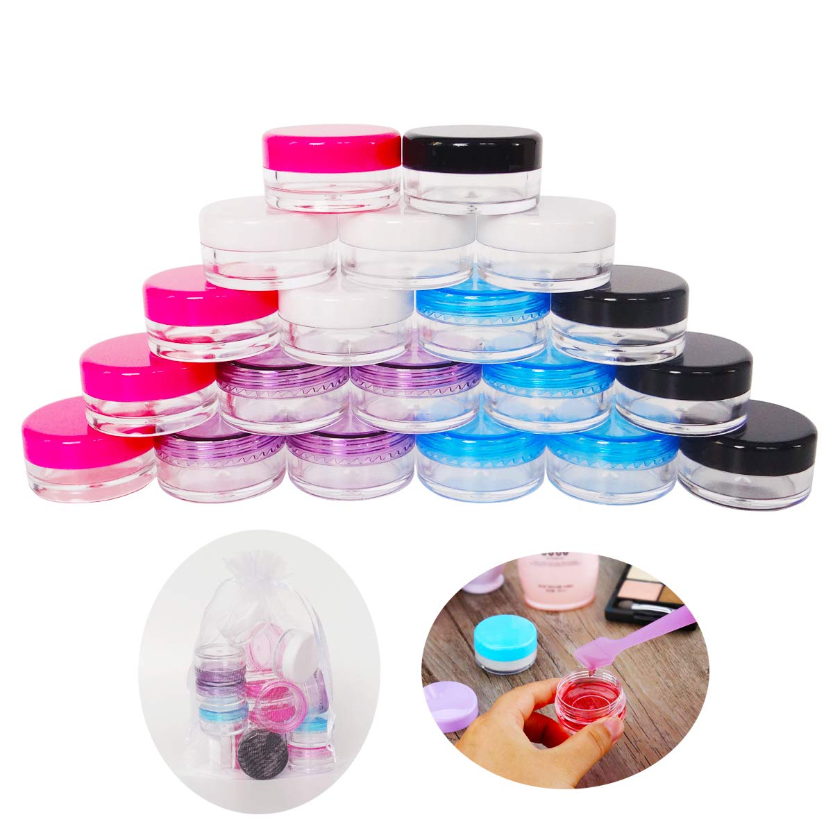 Wopanxye 20pack 5g Empty Sample Jars