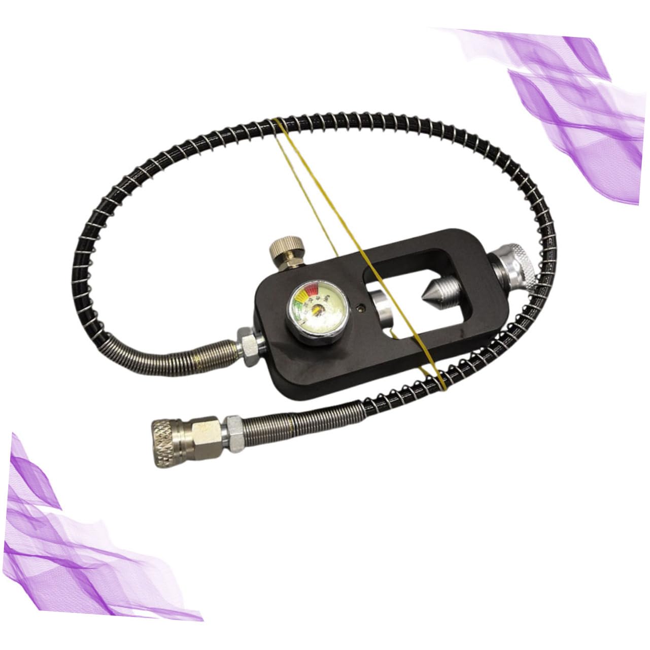 Yardwe Scuba Tank Adapter Oxygen Cylinder Charge Valve Easy Venting 30mpa Safety Diving Equipment