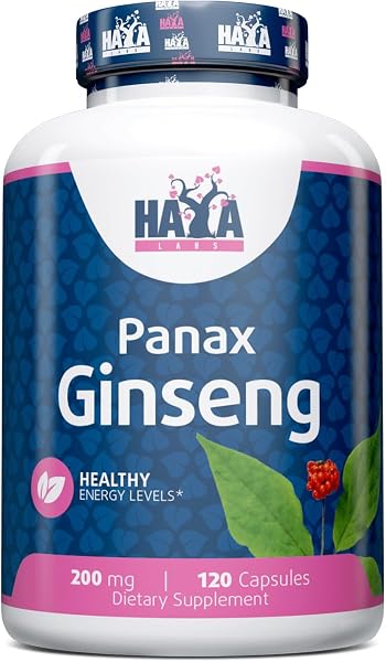 Haya Labs Panax Ginseng 200mg Capsules