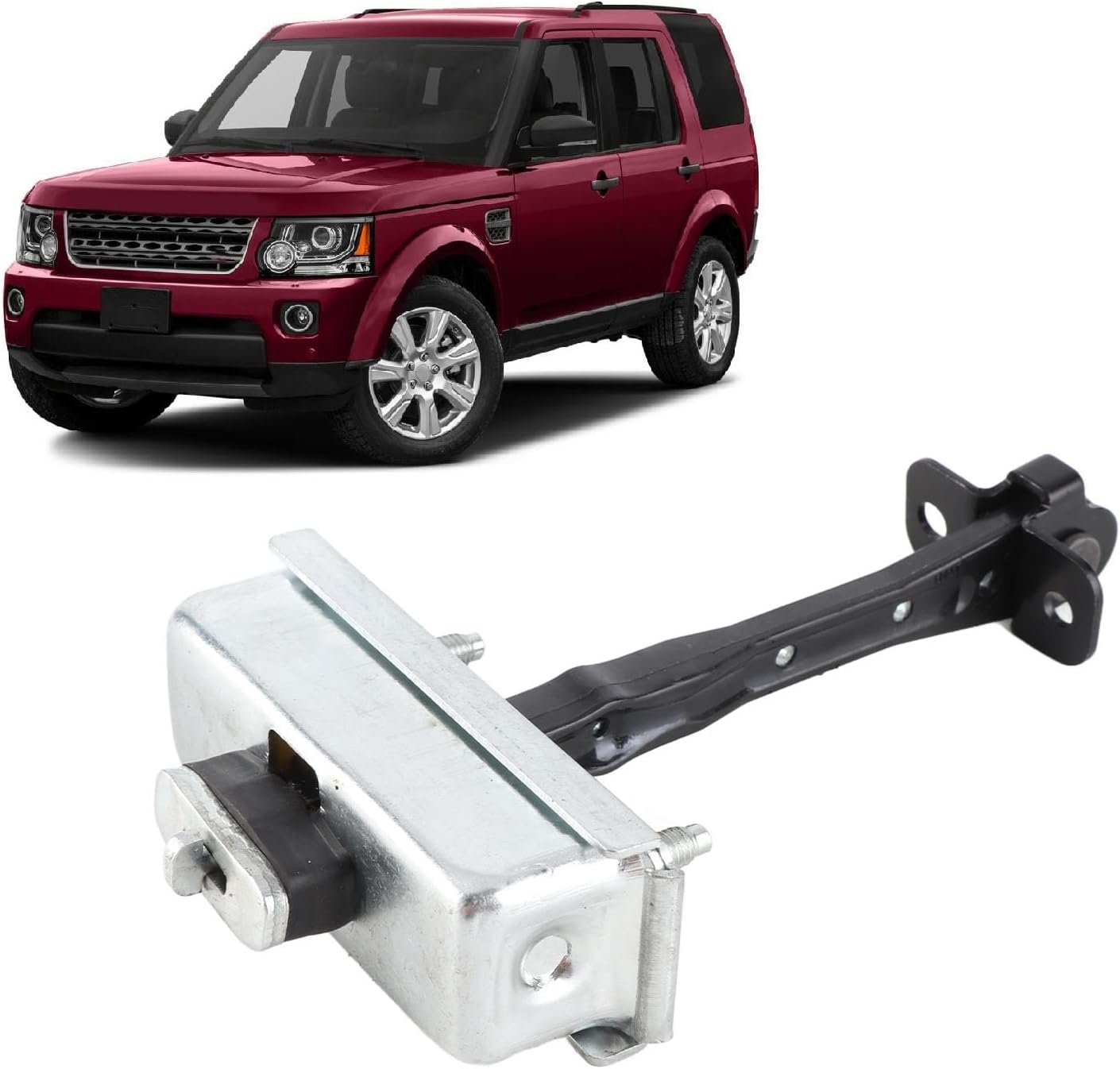 Front Left Door Check Bracket Stop Strap Car Door Check Arm Assembly Replacement for Land LR3 LR4 Sport Car Front Rear Door Limiter, OE Number BDH780070
