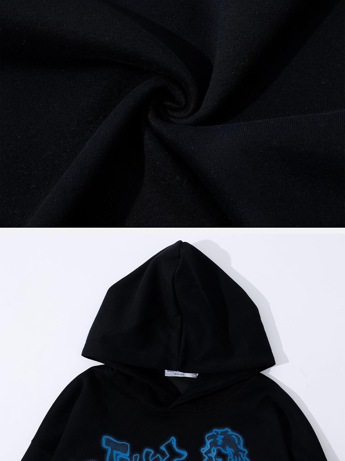 Aelfric Eden Mens Graphic Oversized Hoodie Cartoon Character Print Streetwear Casual hoodies y2k Hooded Sweatshirt - Image 3