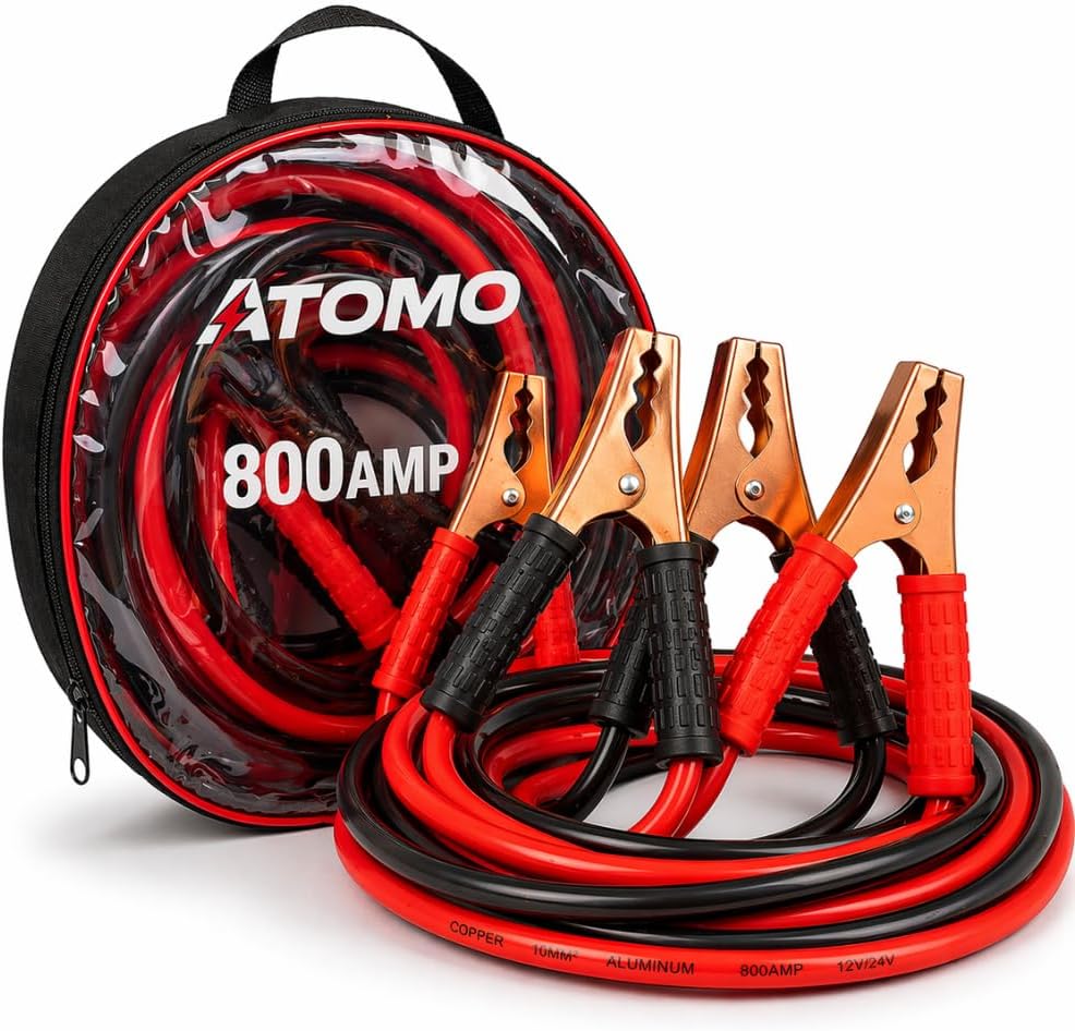 CABO PARA RECARGA DE BATERIA – CHUPETA DE VEÍCULOS COM 2 METROS PARA CARRO, MOTO, CAMINHÃO- POTÊNCIA DE 800 AMP