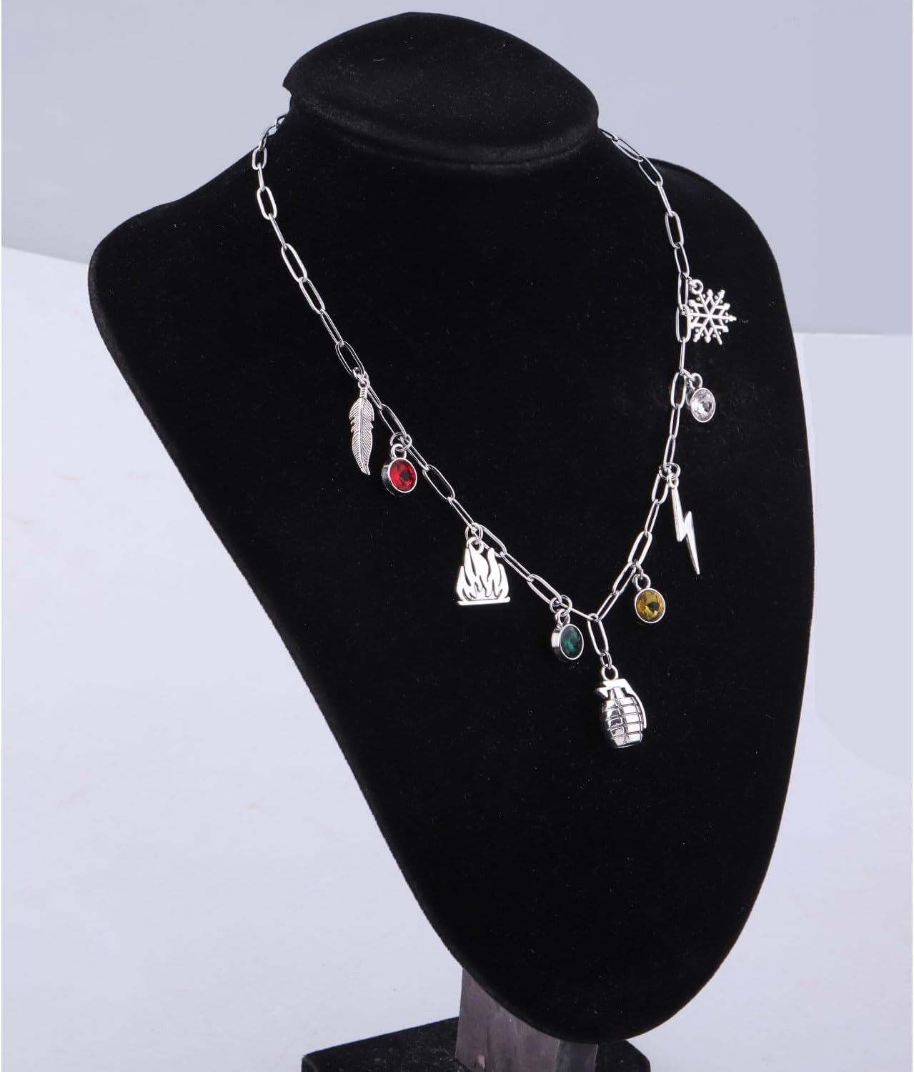 MAOFAED Japan Anime Charms Necklace for Fans, Paperclip Chain Necklace for Men Women, Anime Lover Gift (herolinkNE) - Image 5