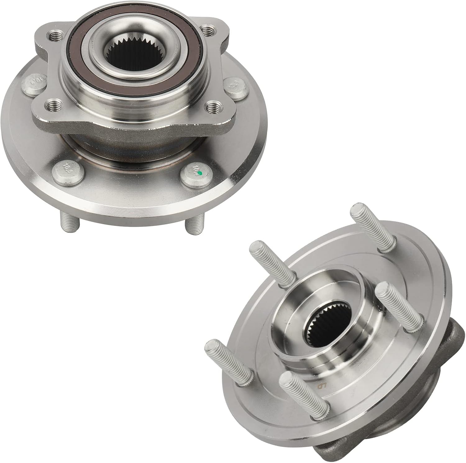 DRIVESTAR 513286 Front Wheel Hub & Bearing Assembly Left/Right 5 Lugs w/ABS for Dodge Journey 2009-2015, 2014 RAM Promaster 1500/2500/3500(Pair)