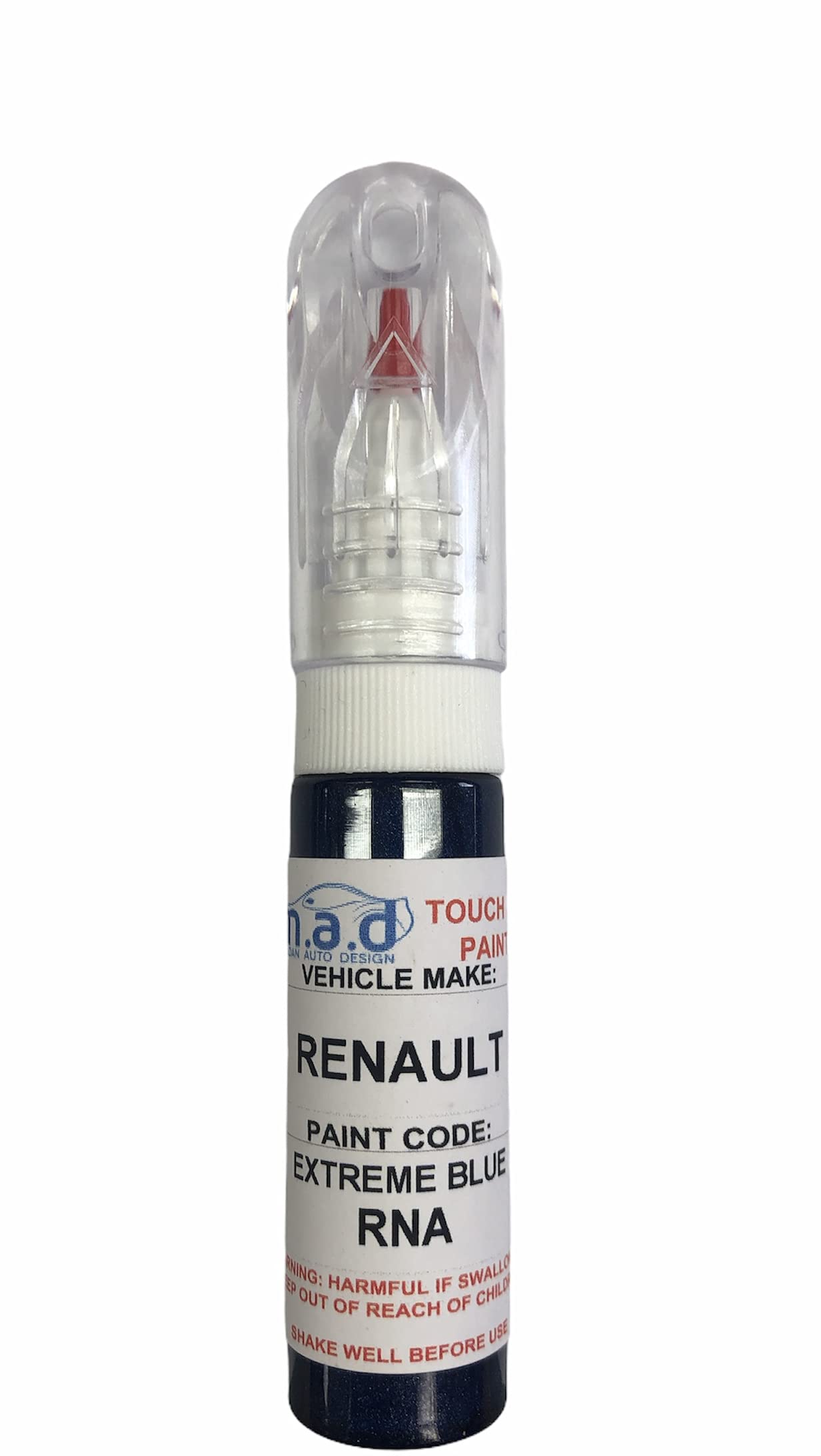M.a.d Myldan Auto Design Just Paint Madpaints, Touch Up Car Paint 20Ml Pen For Renault Extreme Blue Rna Scratch Chip Repair (Just Paint)