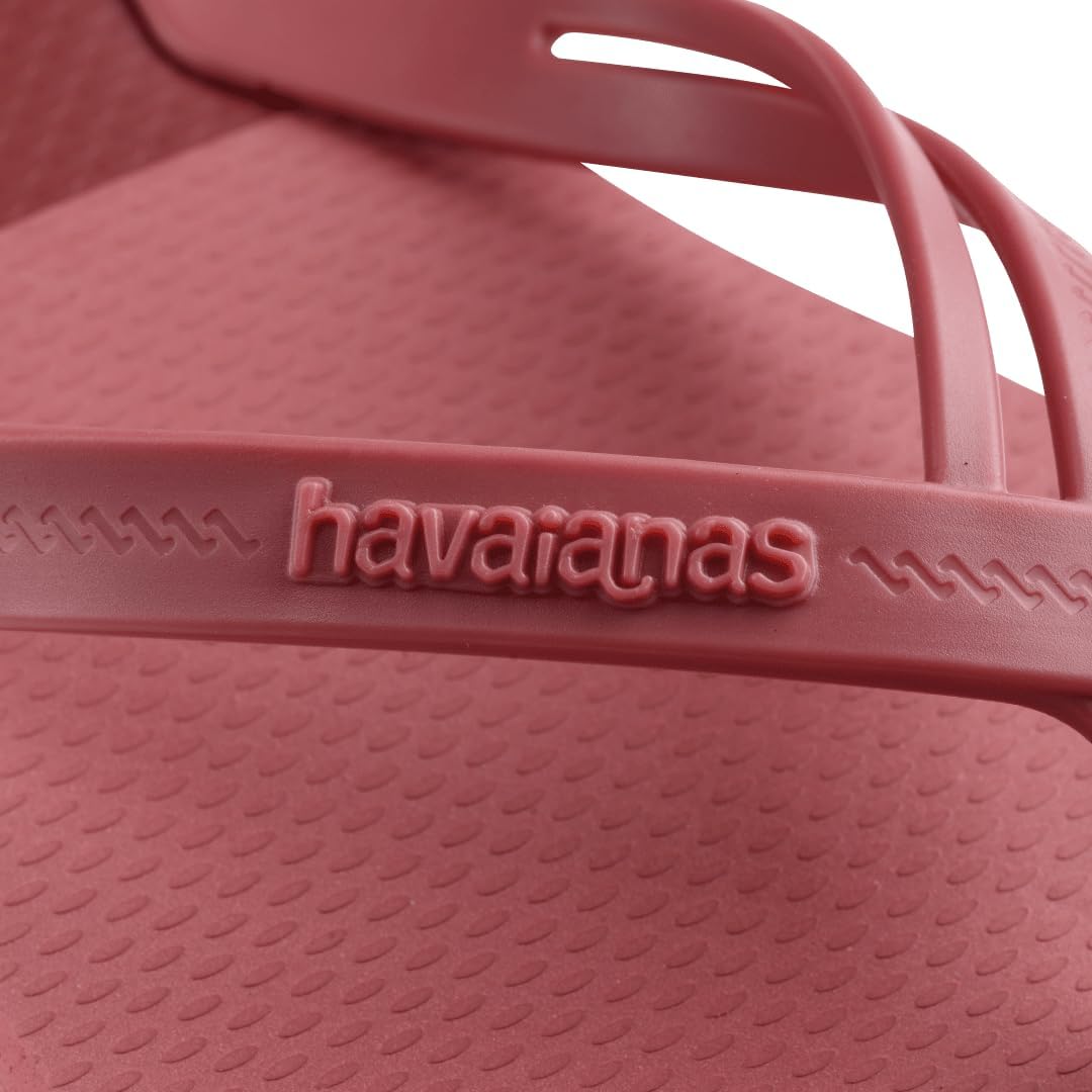 Havaianas Kids Brazil Logo Flip Flops - Kids' Summer Sandals for Boys & Girls - Green Olive, 7/8C Little Kid