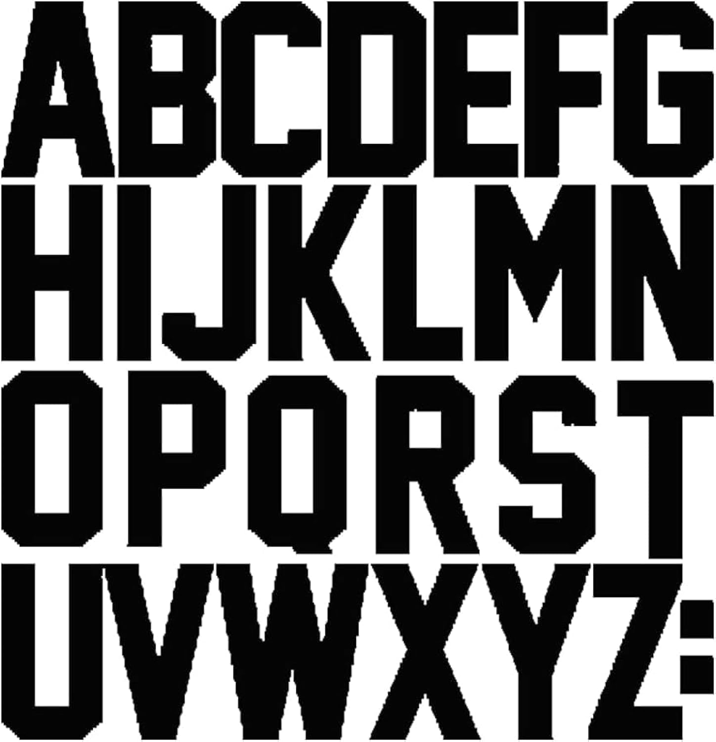 4set 2 Inch Vinyl Iron on Letters Heat Transfer Letters Alphabets for Clothing T-Shirt Bag（Hot Pink）…