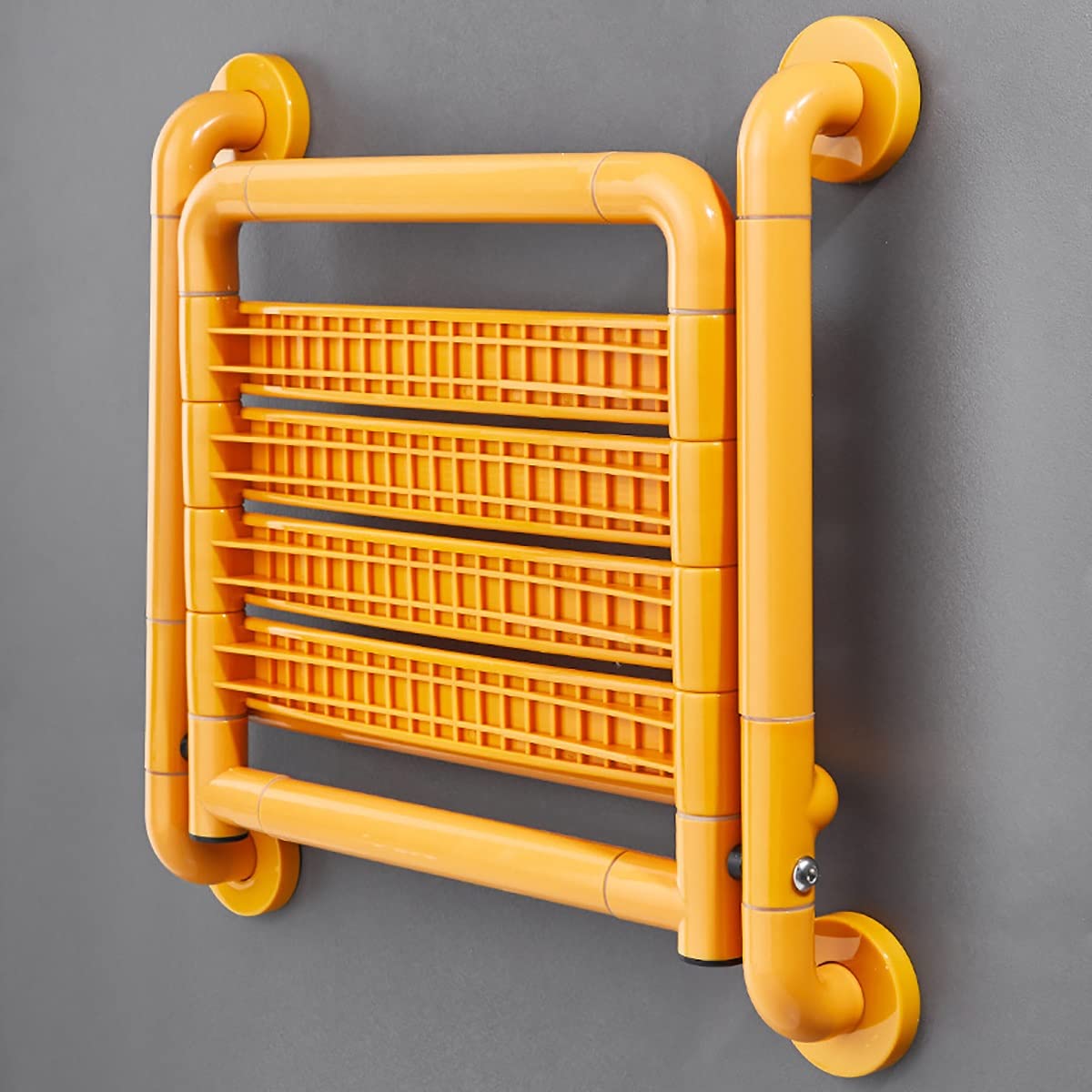 Silla de Ducha Plegable con reposabrazos, Taburete Plegable para baño, Asiento de Ducha de Pared para Personas Mayores, Seguro, Antideslizante, pasamanos sin barreras para discapac