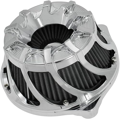 Miniatura 21 de Motorcyle - Kit de entrada de turbina de filtro de aire CNC para Harley Sportster XL Touring Softail Dyna