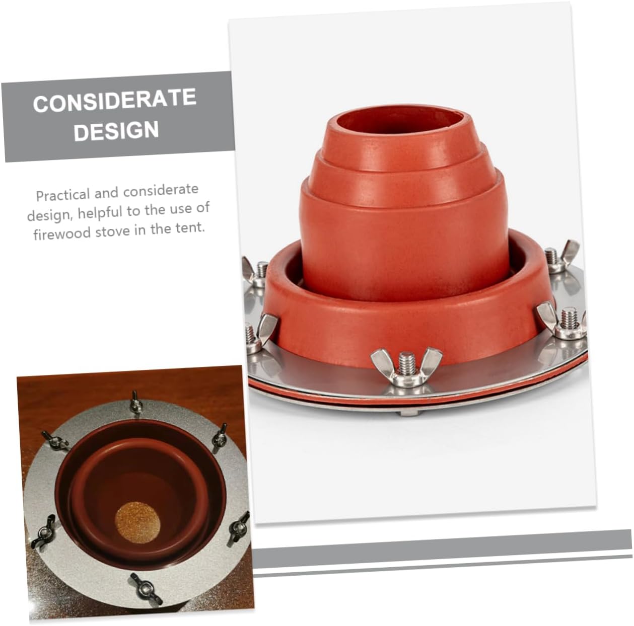 Stove Chimney Protection Ring for Tent Use Scalding Jack for Firewood Stove Essential Safety Accessory for Camping and Heating