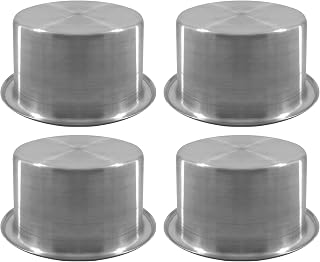 ISURE MARINE 4Pcs 3" Stainless Steel Drop-in Anti-Spill Cup Holder with Non-Slip Washer,Heavy Duty Poker Table Cup Holder Inserts Fits Standard Soda Can for Desk, Boats, RV Cars & Trucks