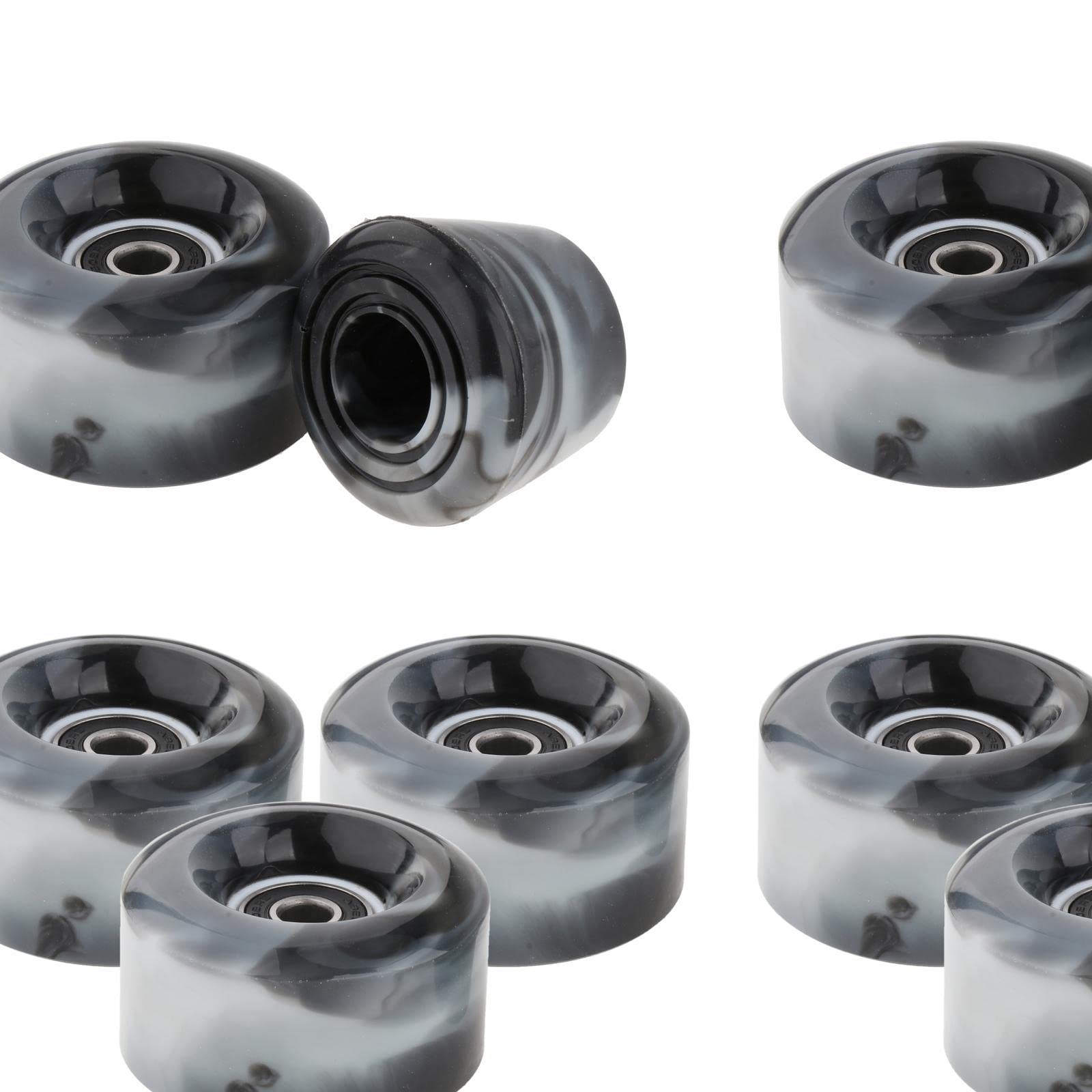 8 Teilige Skate Räder mit Lagern, PU Räder, Skating Zubehör