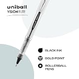 Uniball Vision Elite Rollerball Pens, Bold Point (0.8mm), Black, 8 Pack – view 3