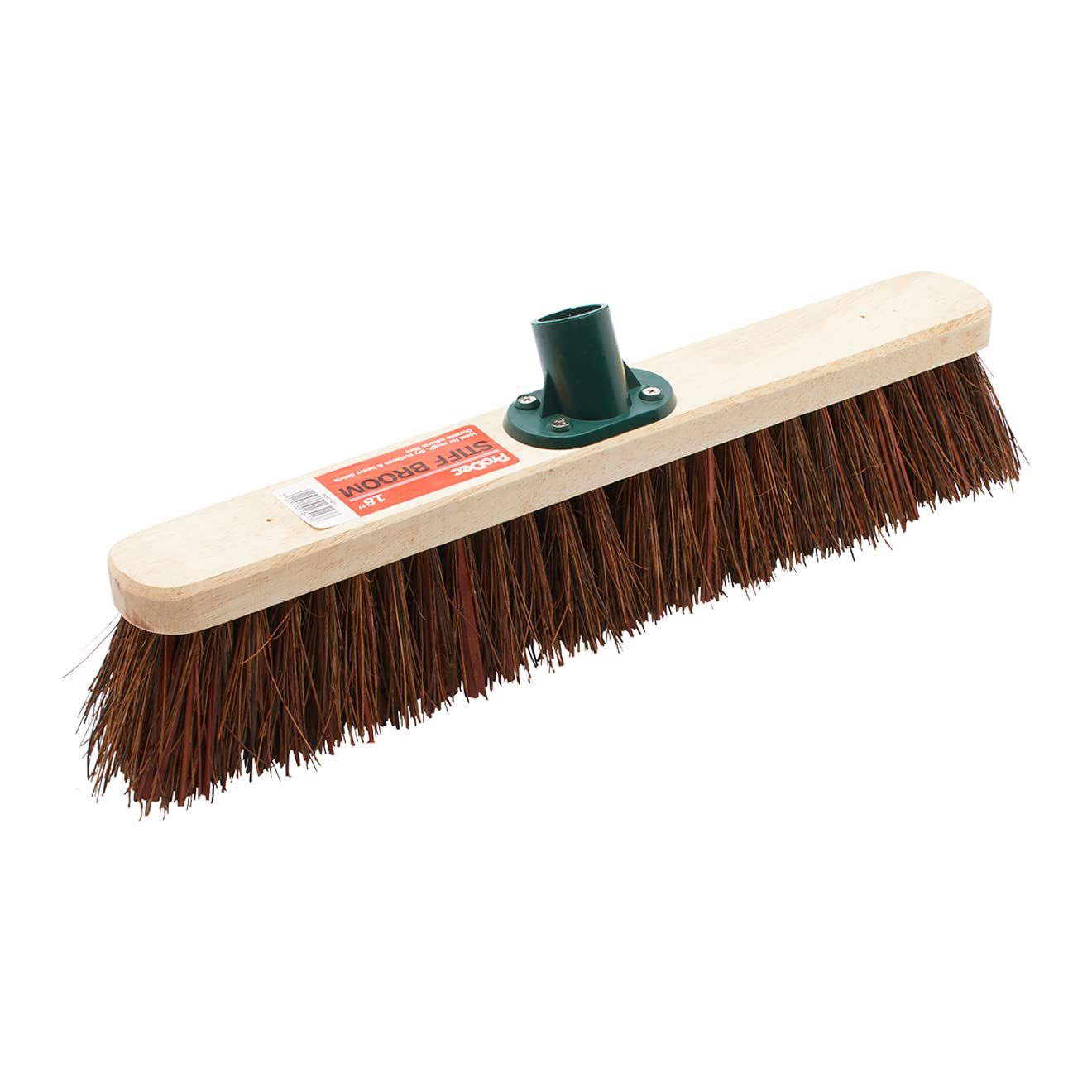 ProDec 18" Natural Palmyra Fibre Stiff Sweeping Broom Head for Outdoor Sweeping